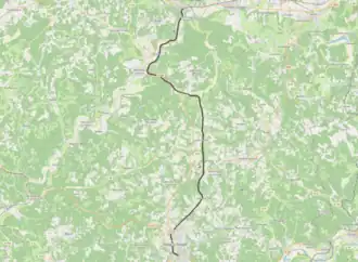 Spoorlijn Condat-Le Lardin - Sarlat op de kaart