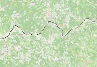 Spoorlijn Siorac-en-Périgord - Cazoulès op de kaart