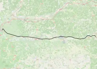 Spoorlijn Libourne - Le Buisson op de kaart