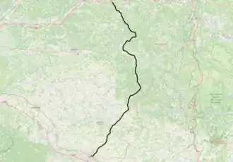 Spoorlijn Niversac - Agen op de kaart