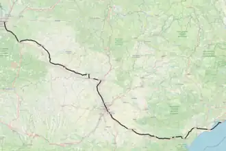 Spoorlijn Bordeaux-Saint-Jean - Sète-Ville op de kaart