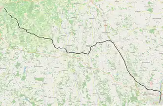 Spoorlijn Eauze - Auch op de kaart
