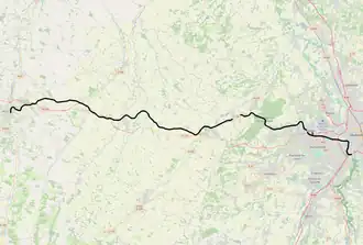 Spoorlijn Saint-Agne - Auch op de kaart