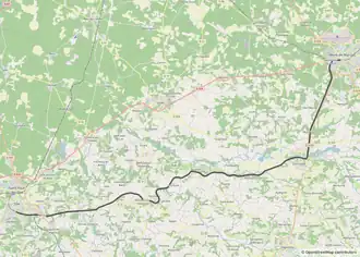 Spoorlijn Dax - Mont-de-Marsan op de kaart