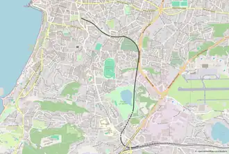 Spoorlijn Biarritz-la-Négresse - Biarritz-Ville op de kaart