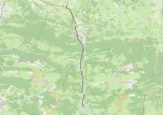 Spoorlijn Buzy - Laruns-Eaux-Bonnes-Les Eaux-Chaudes op de kaart