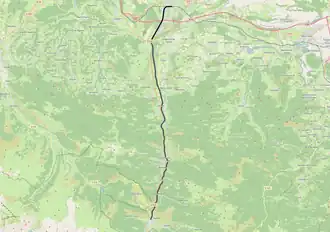 Spoorlijn Lannemezan - Arreau-Cadéac op de kaart