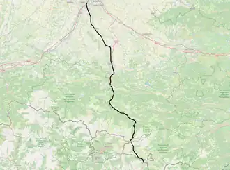 Spoorlijn Portet-Saint-Simon - Puigcerdà op de kaart