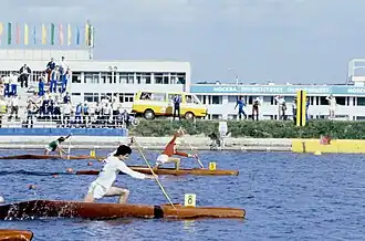 Sergej Postrechin (nummer 5) in 1980