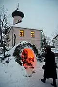 Kerststal bij het Zverin-Pokrovski-klooster