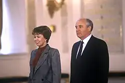 Raisa en Michail Gorbatsjov in 1987