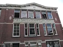 pakhuis annex magazijn en kantoor in Tilburg Piet Smits en Co in Wollenstoffen