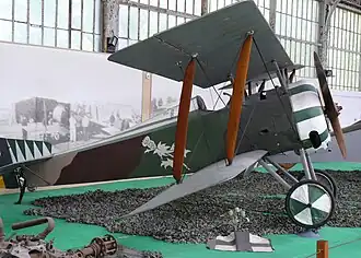 Hanriot HD.1 in het Koninklijk Legermuseum van Brussel