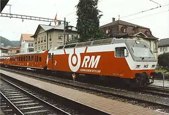 Re 456 143 op 1 augustus 1997 te Burgdorf