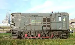 Loc RRF 4 aan het werk op de Maasvlakte.