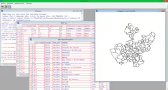 Screenshot van R op een Windows 8.1 computer