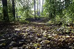 Toegang tot de voormalige atoombunker