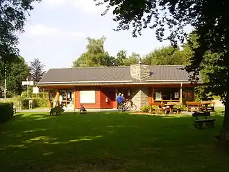 Rustplaats voor fietsers