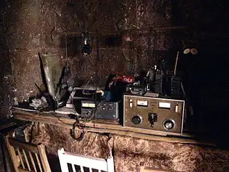 Reconstructie van de zender in het Museo de la Palabra y la Imagen