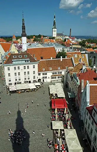 Stadhuisplein van boven gezien