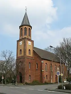 Immanuel-kerk (1857) in stadsdeel Preußisch Ströhen