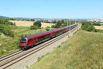 De Railjet van de ÖBB