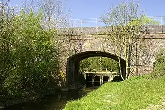 Oude spoorbrug in Addington