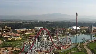 Uitzicht op het park