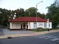 ANEXIA-kantoor op het busstation van Rakovník (2012)