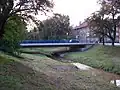 Brug bij de Nádražnístraat over de Rakovníkbeek
