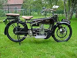 Raleigh flat twin uit 1921