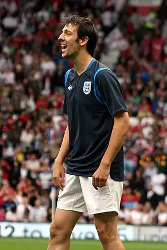 Ralf Little tijdens Soccer Aid 2010