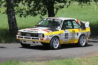 De Groep B rally versie van de Sport quattro
