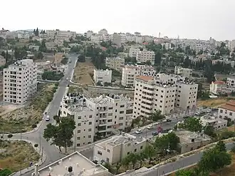 De de facto hoofdstad van de Palestijnse Autoriteit, Ramallah.
