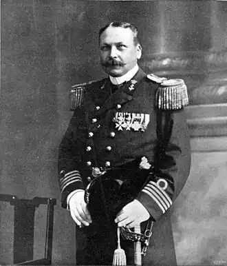 Jean Jacques Rambonnet als kapitein-ter-zee in 1911