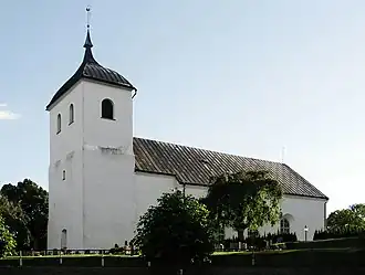De kerk in de plaats