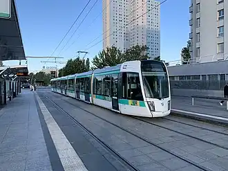 Tramlijn 3b bij de Porte de la Chapelle