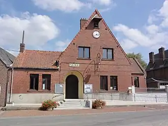 Het gemeentehuis van Ramicourt