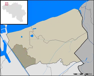 Kaart van Ramskapelle