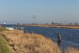 Het Ramsdiep en de Ramsgeul vanaf de Ramsweg.