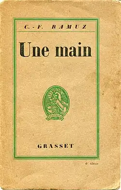 Ramuz' Une main (Grasset)