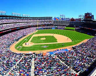 Globe Life Park in april 2009