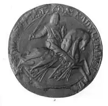 Het zegel van Rudolf II van Clermont.