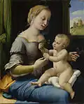 La Madonna dei Garofani - Rafaël (ca. 1506) - Olieverf op paneel