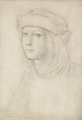 Waarschijnlijk een zelfportret als tiener, ca.1499, Ashmolean Museum, Oxford