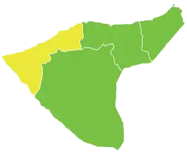 District Ras al-Ayn in het gouvernement Al-Hasakah
