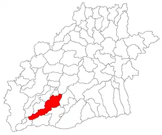 Kaart van Rășinari