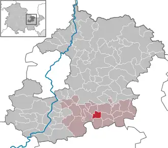 Kaart van Rattelsdorf