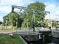 IJzeren ophaalbrug over de Eerste Wijk