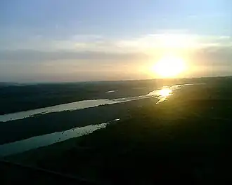 Rivier de Ravi bij Pathankot